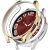 Захисний чохол Deexe Silicone Frame для Samsung Galaxy Watch 6 Classic (47mm) - Gold: фото 1 з 8
