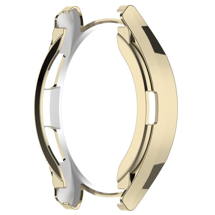 Захисний чохол Deexe Silicone Frame для Samsung Galaxy Watch 6 Classic (47mm) - Gold: фото 3 з 8