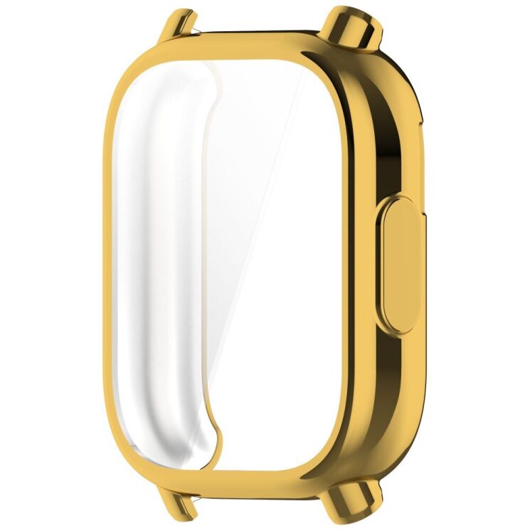 Защитный чехол Deexe Silicone Frame для Xiaomi Redmi Watch 5 Lite - Gold: фото 3 из 7