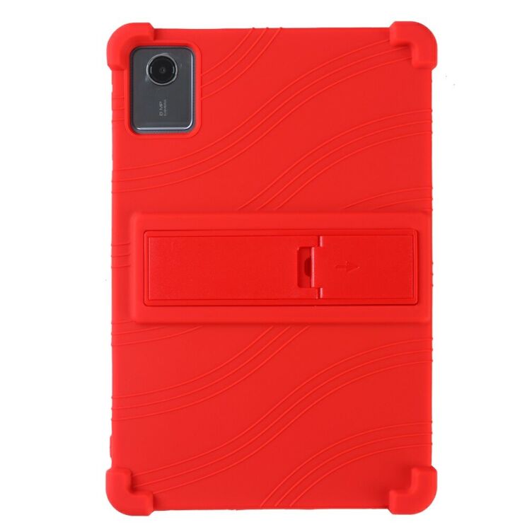 Захисний чохол Deexe Silicone Kickstand для Lenovo Tab K11 Gen 2 / Idea Tab (TB336) - Red: фото 2 з 10