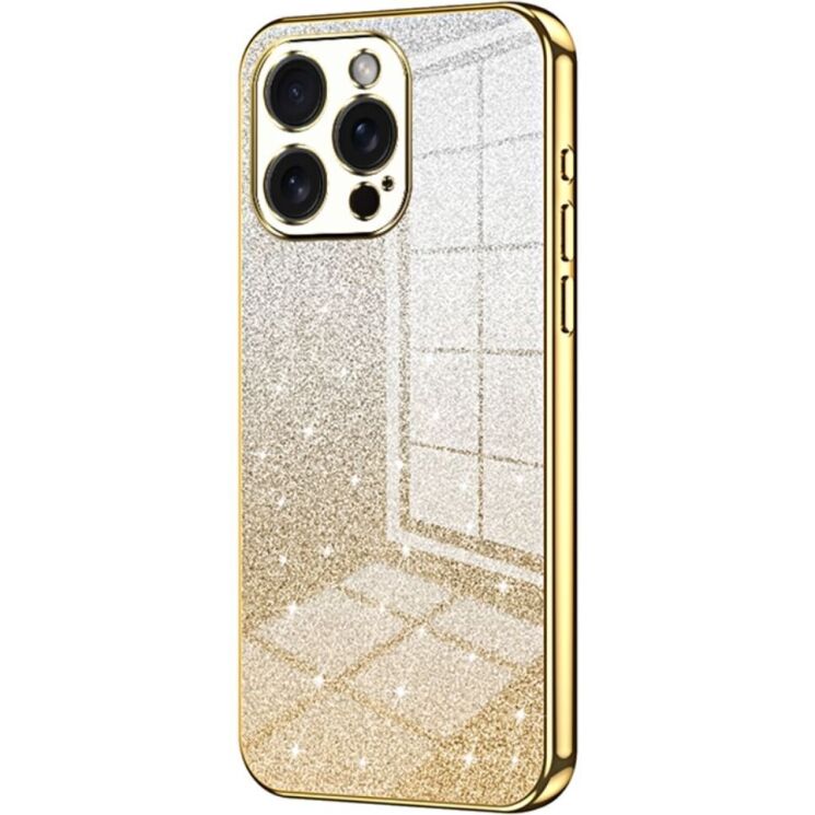 Защитный чехол Deexe Sparkles Cover для Apple iPhone 15 Pro Max - Gold: фото 1 из 7