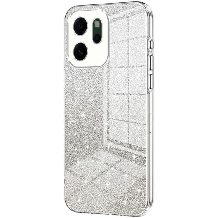 Захисний чохол Deexe Sparkles Cover для OPPO Reno 14 F/FS - Transparent: фото 1 з 7