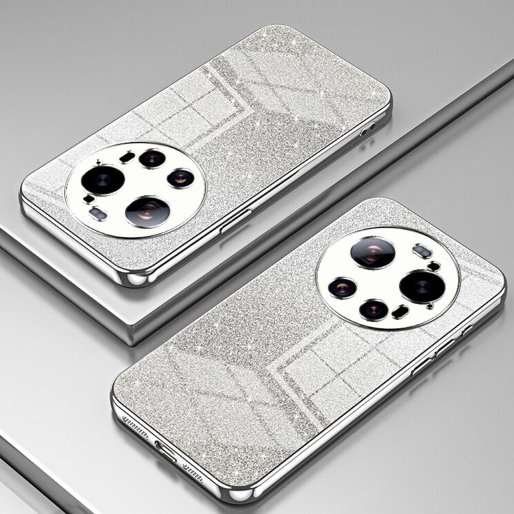 Защитный чехол Deexe Sparkles Cover для Xiaomi 17 Ultra - Silver: фото 2 из 7