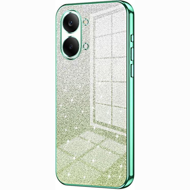 Захисний чохол Deexe Sparkles Cover для Xiaomi Poco X8 Pro Max - Green: фото 1 з 7