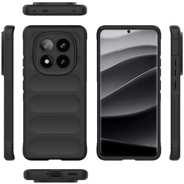 Захисний чохол Deexe Terra Case для Xiaomi Redmi Note 14 Pro Plus - Black: фото 5 з 10