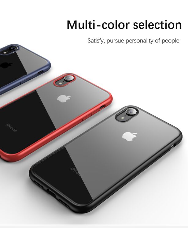Захисний чохол для IPAKY Clear BackCover Apple iPhone XR - Black: фото 3 з 5