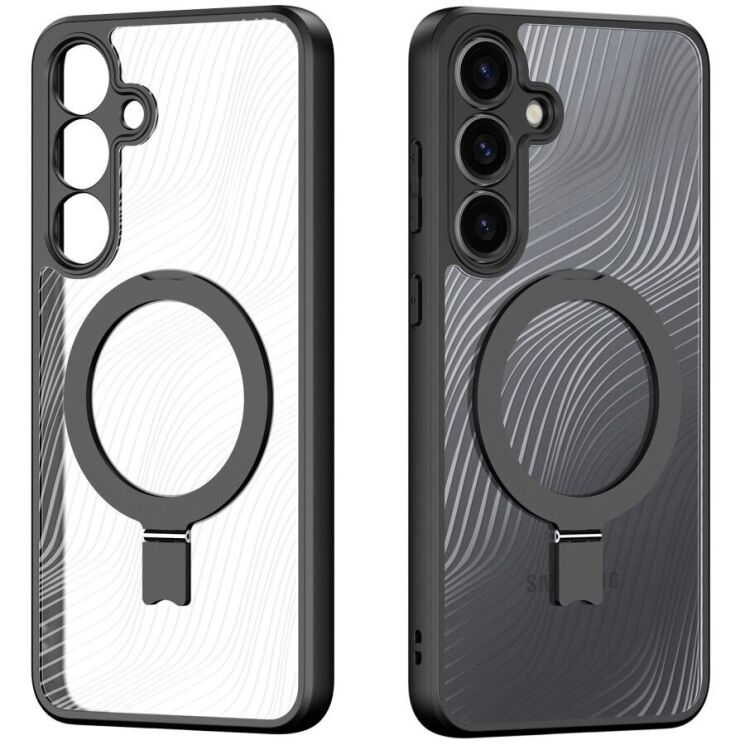 Защитный чехол DUX DUCIS Aimo Mag Series with Folding Stand для Samsung Galaxy S25 (S931) - Black: фото 2 из 11