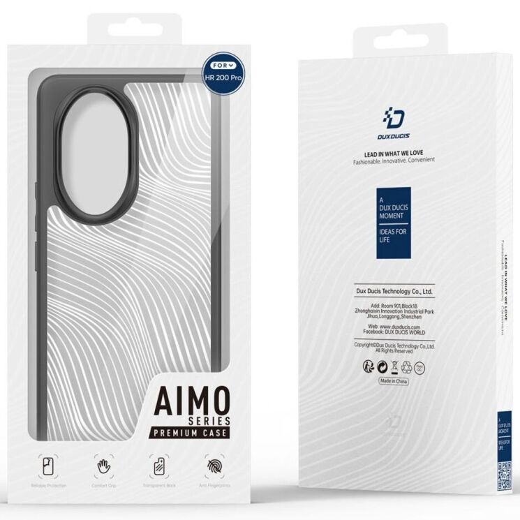 Защитный чехол DUX DUCIS Aimo Series для Honor 200 Pro - Black: фото 13 из 13