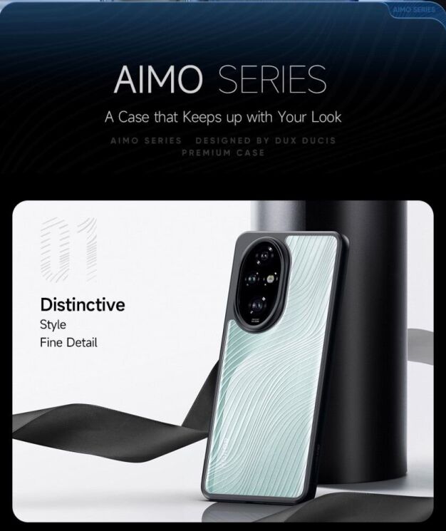 Защитный чехол DUX DUCIS Aimo Series для Honor 200 Pro - Black: фото 10 из 13