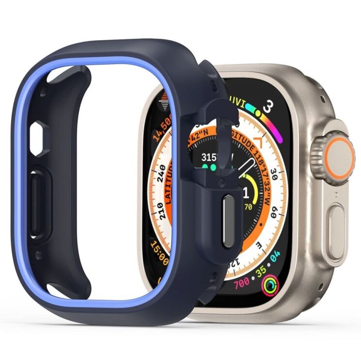 Защитный чехол Dux Ducis Bamo Series для Apple Watch Ultra / Ultra 2 (49mm) - Midnight / Blue: фото 1 из 18