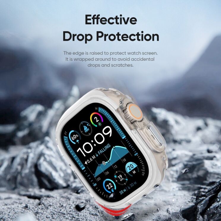 Защитный чехол DUX DUCIS Camo Series для Apple Watch Ultra / Ultra 2 (49mm) - Blue: фото 6 из 11