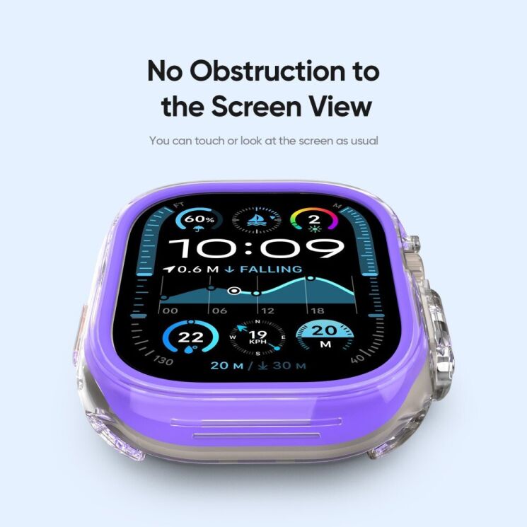 Защитный чехол DUX DUCIS Camo Series для Apple Watch Ultra / Ultra 2 (49mm) - Blue: фото 9 из 11