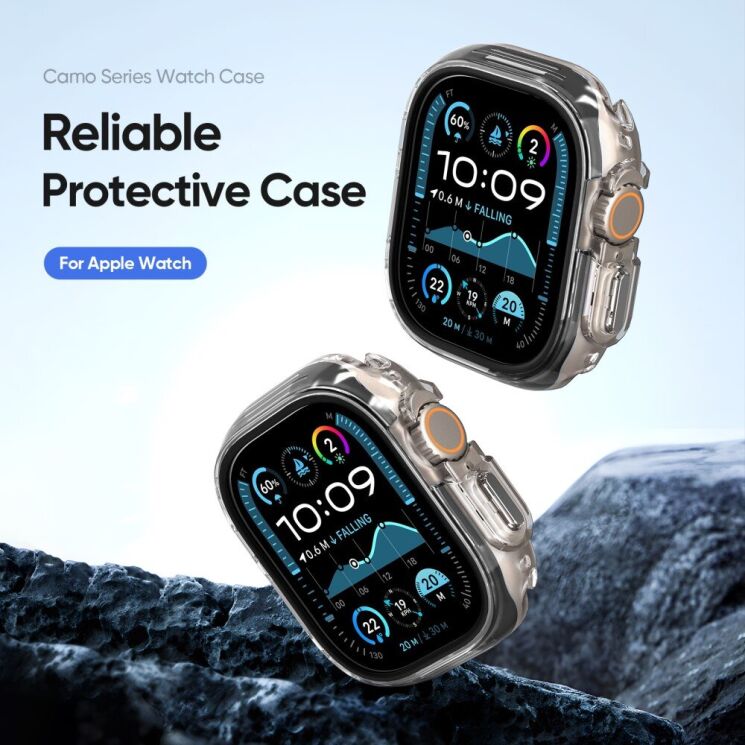 Защитный чехол DUX DUCIS Camo Series для Apple Watch Ultra / Ultra 2 (49mm) - Blue: фото 3 из 11