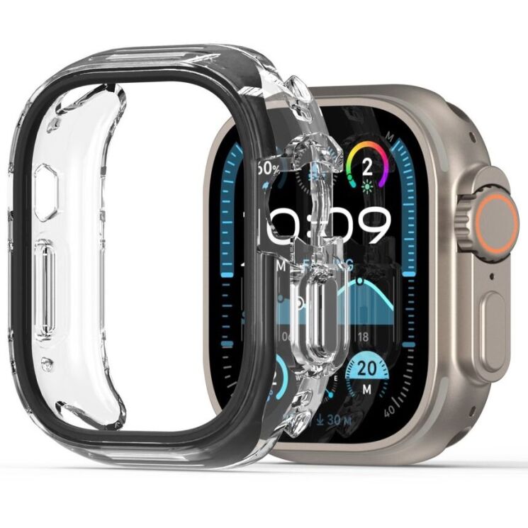 Защитный чехол DUX DUCIS Camo Series для Apple Watch Ultra / Ultra 2 (49mm) - Black: фото 1 из 11