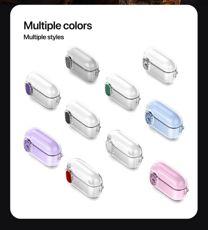 Защитный чехол DUX DUCIS PECK Series для Apple AirPods 1 / 2 - Clear: фото 6 из 19