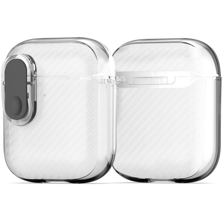 Защитный чехол DUX DUCIS PECK Series для Apple AirPods 1 / 2 - Clear Black: фото 2 из 19
