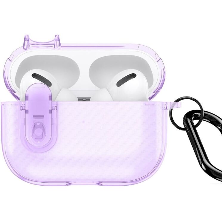 Защитный чехол DUX DUCIS PECK Series для Apple AirPods Pro - Purple: фото 1 из 19