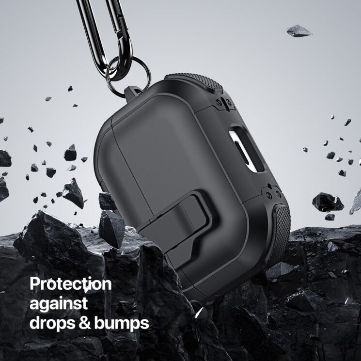 Защитный чехол DUX DUCIS PECP Series для Apple AirPods Pro 2 - Black: фото 5 из 10