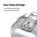 Захисний чохол Dux Ducis Seci Series для Samsung Galaxy Buds 4 / Buds 4 Pro - Transparent Black (407425TB). Фото 6 з 11
