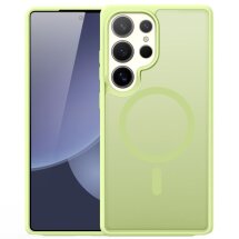 Защитный чехол DUX DUCIS Yind Series MagSafe для Samsung Galaxy S25 Ultra (S938) - Lime / Green: фото 1 из 9