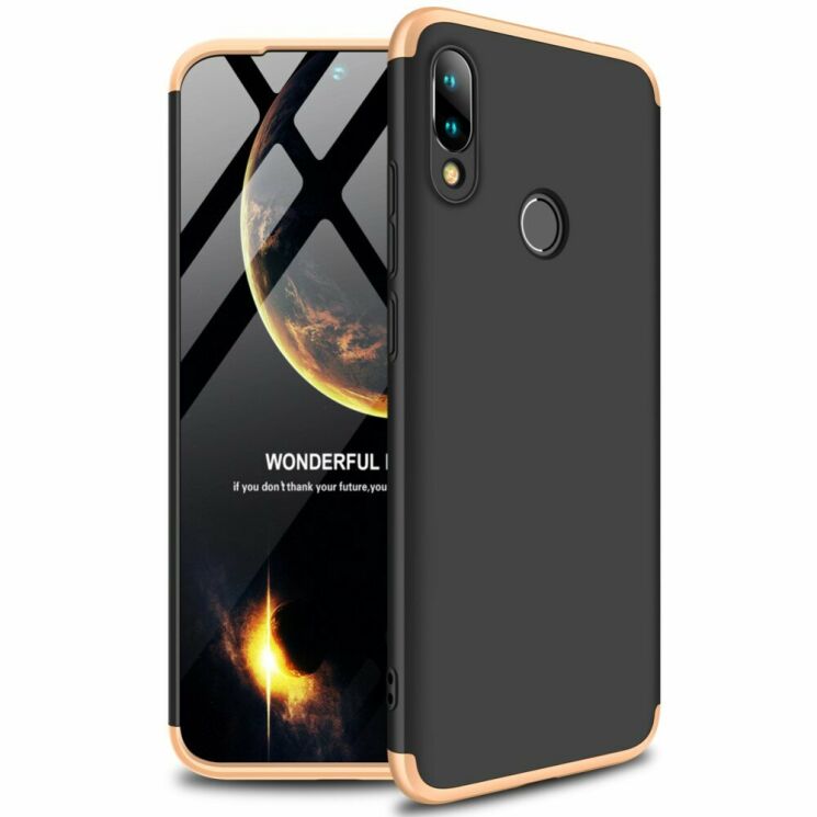 Защитный чехол GKK Double Dip Case для Xiaomi Redmi 7 - Black / Gold: фото 1 из 6