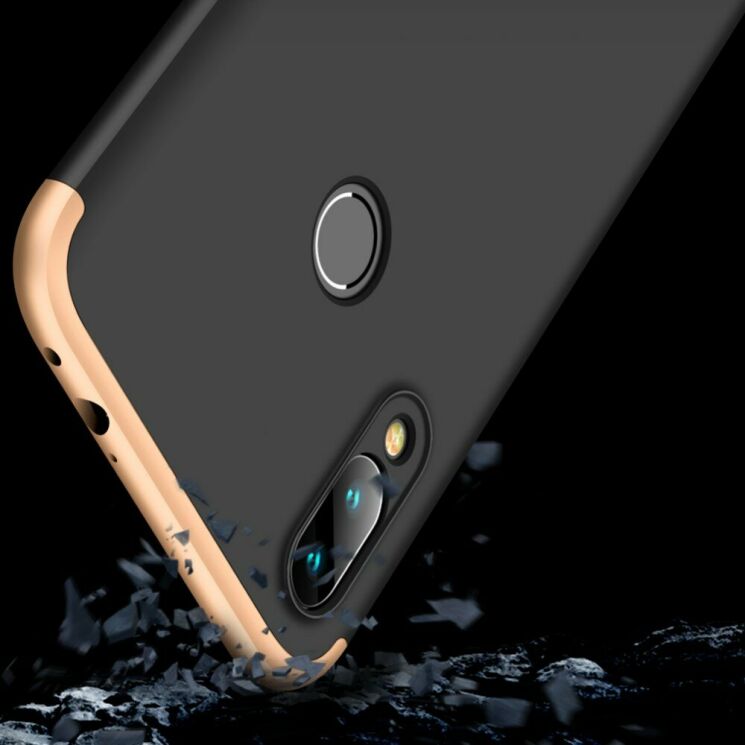 Защитный чехол GKK Double Dip Case для Xiaomi Redmi 7 - Black / Gold: фото 4 из 6