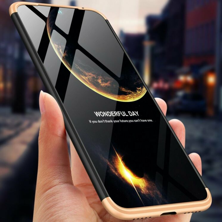 Защитный чехол GKK Double Dip Case для Xiaomi Redmi 7 - Black / Gold: фото 3 из 6