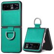 Защитный чехол GKK Leather Cover для Motorola Razr 40 - Green (336507G)