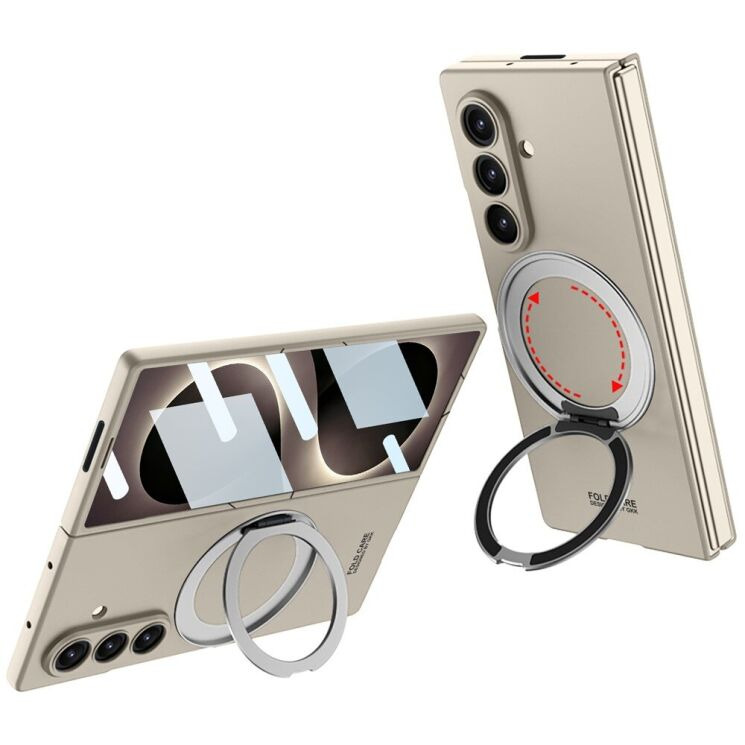 Захисний чохол GKK UltraThin Stand для Samsung Galaxy Fold 8 Ultra - Titanium Grey: фото 1 з 5
