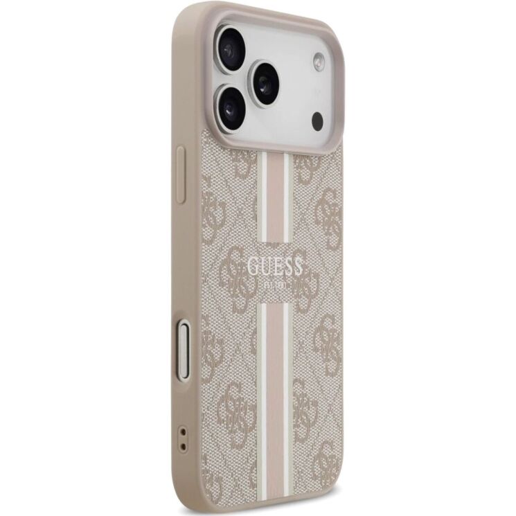 Защитный чехол Guess 4G Printed Stripes MagSafe для iPhone 17 Pro Max (GUHMP17XP4RPSP) - Pink: фото 4 из 9