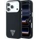 Захисний чохол Guess Grained Triangle Logo MagSafe для iPhone 18 Pro / 17 Pro (GUHMP18LPGSMTLSK) - Black (423745B). Фото 1 з 7