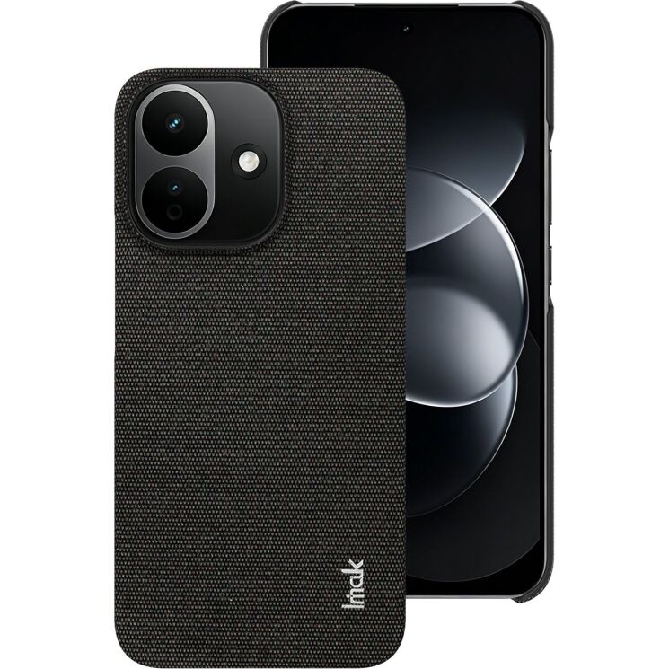 Захисний чохол IMAK Fabric Case для Xiaomi Redmi Note 17 Pro - Black: фото 2 з 8