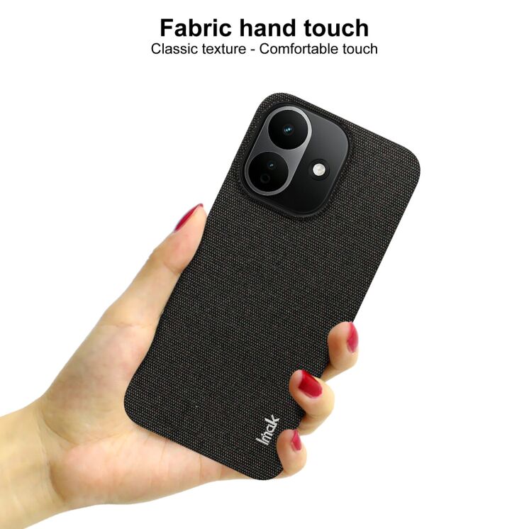 Захисний чохол IMAK Fabric Case для Xiaomi Redmi Note 17 Pro - Black: фото 5 з 8