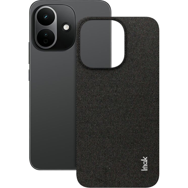 Захисний чохол IMAK Fabric Case для Xiaomi Redmi Note 17 Pro - Black: фото 1 з 8