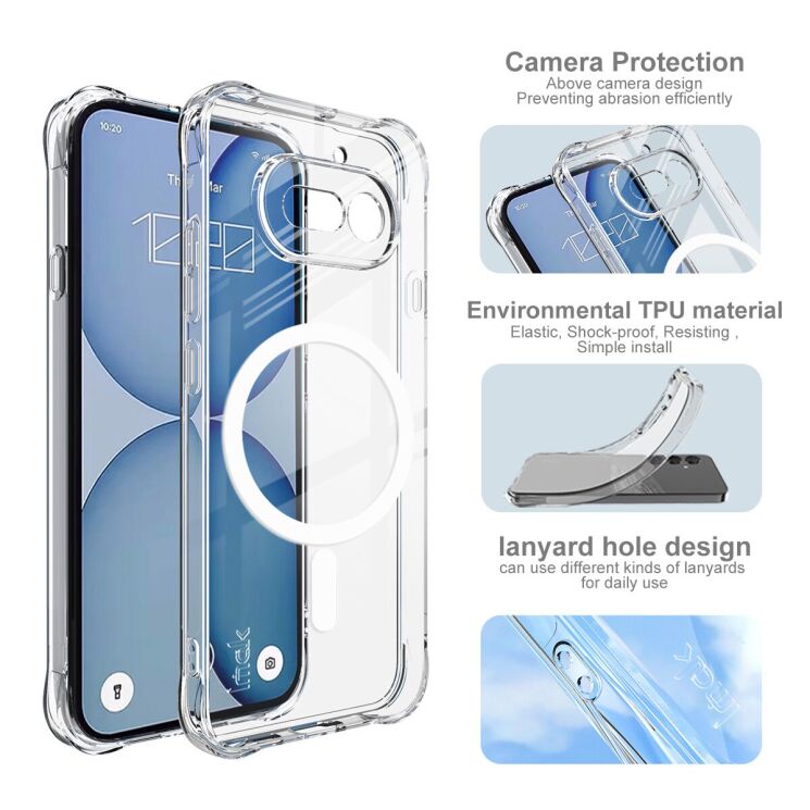 Захисний чохол IMAK Space Shield MagSafe для Nothing Phone (4a) - Transparent (411302T) Захисний чохол IMAK Space Shield MagSafe для Nothing Phone (4a) - Transparent: фото 8 з 10