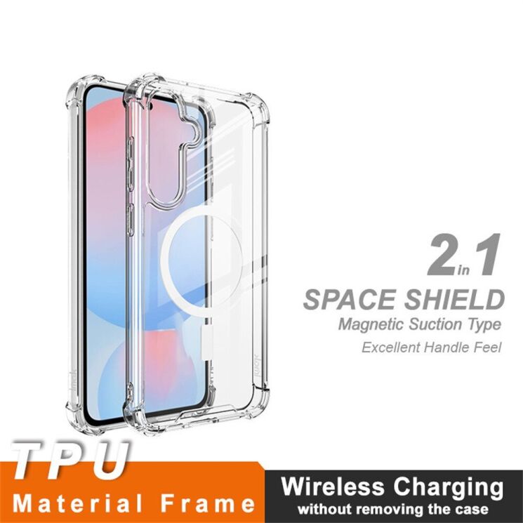 Захисний чохол IMAK Space Shield MagSafe для Samsung Galaxy S25 (S931) - Transparent: фото 4 з 6
