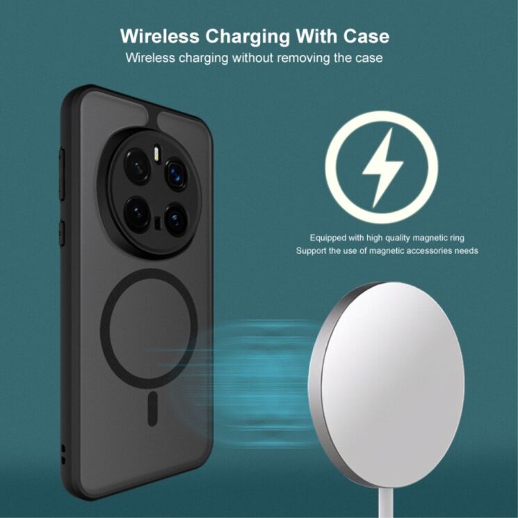Защитный чехол IMAK UX-9B Series with MagSafe для Honor Magic 7 Pro - Black: фото 7 из 12