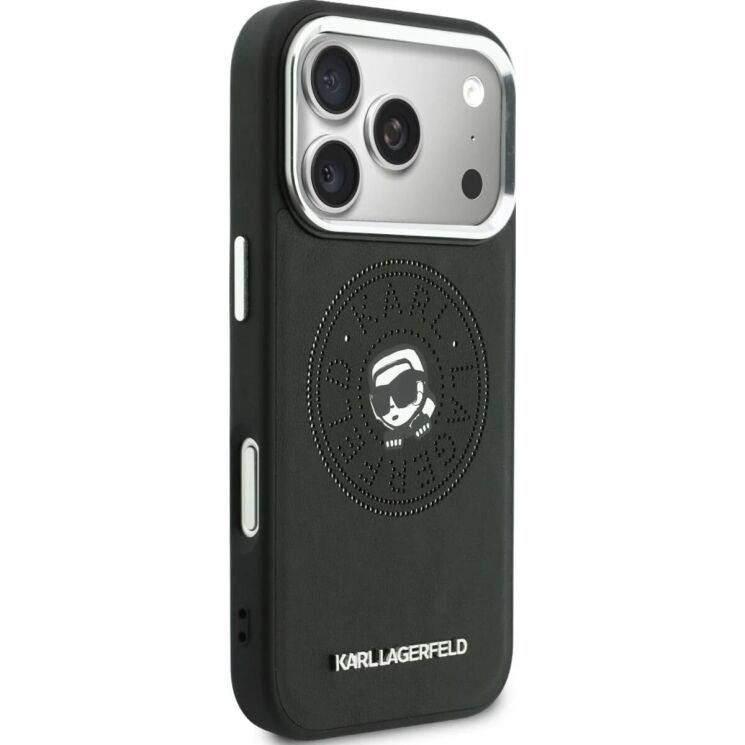 Захисний чохол Karl Lagerfeld Point & Karl Sketch MagSafe для iPhone 17 Pro Max (KLHMP17X6PCKPRK) - Black: фото 3 з 8