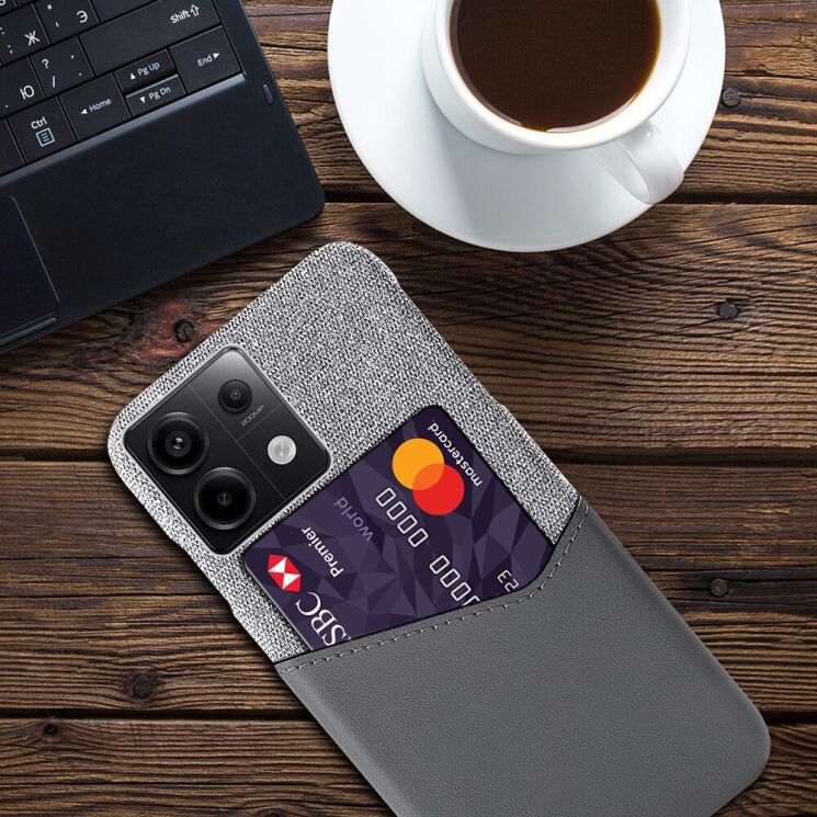 Защитный чехол KSQ Business Pocket для Xiaomi Redmi Note 13 Pro 5G / Poco X6 - Grey: фото 2 из 4