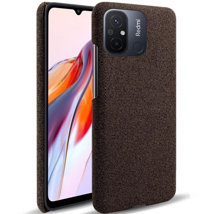Защитный чехол KSQ Cloth Style для Xiaomi Redmi 12C - Brown: фото 1 из 5