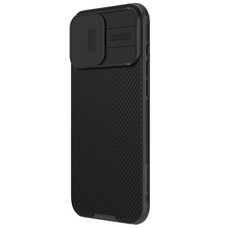 Защитный чехол NILLKIN CamShield Pro для Apple iPhone 16 Pro - Black: фото 2 из 18