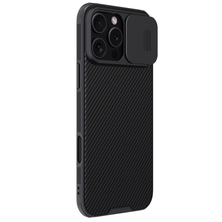 Защитный чехол NILLKIN CamShield Pro для Apple iPhone 16 Pro - Black: фото 3 из 18