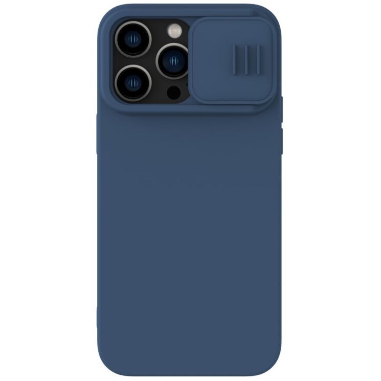 Захисний чохол NILLKIN CamShield Silky Silicone Case для Apple iPhone 14 Pro Max - Blue: фото 1 з 13