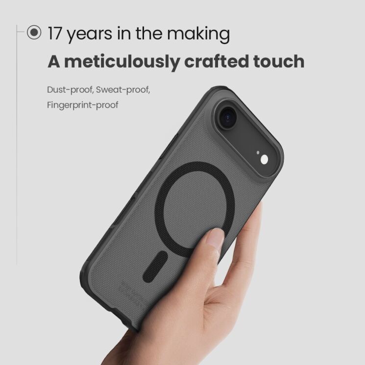 Защитный чехол NILLKIN Super Frosted Shield Pro Magnetic для iPhone Air - Black: фото 8 из 20