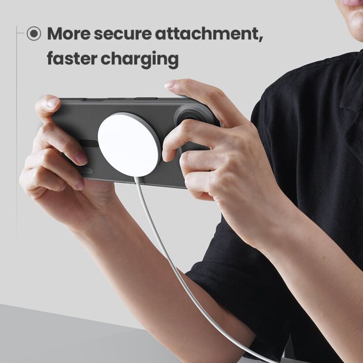 Защитный чехол NILLKIN Super Frosted Shield Pro Magnetic для iPhone Air - Black: фото 14 из 20