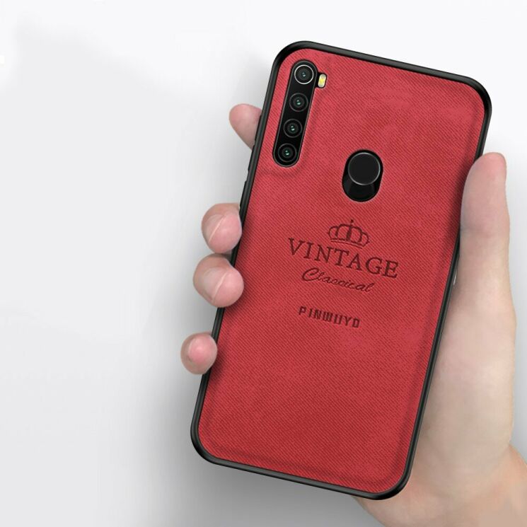 Захисний чохол PINWUYO Vintage Series для Xiaomi Redmi Note 8 / Note 8 (2021) - Red: фото 3 з 14