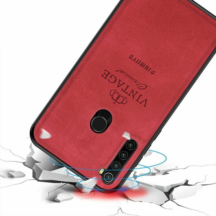 Захисний чохол PINWUYO Vintage Series для Xiaomi Redmi Note 8 / Note 8 (2021) - Red: фото 2 з 14