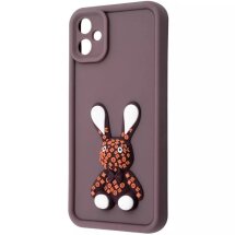 Защитный чехол Pretty Things Case для Samsung Galaxy A06 (A065) - Brown / Rabbit: фото 1 из 7