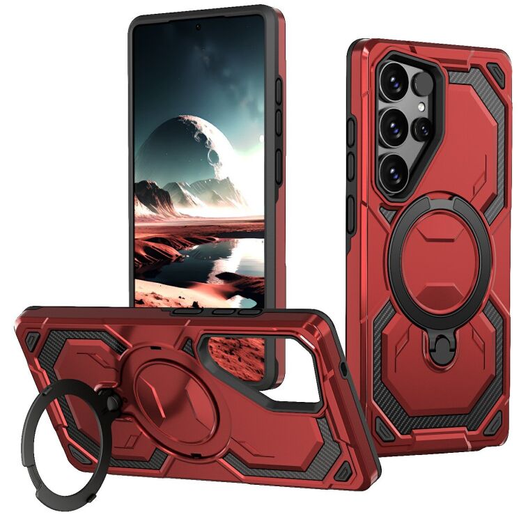 Защитный чехол Reframe Hybrid Magnetic для Samsung Galaxy S26 Ultra - Red: фото 1 из 7