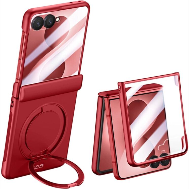 Захисний чохол Reframe Ring Stand Case для Samsung Galaxy Flip 8 - Red: фото 1 з 9